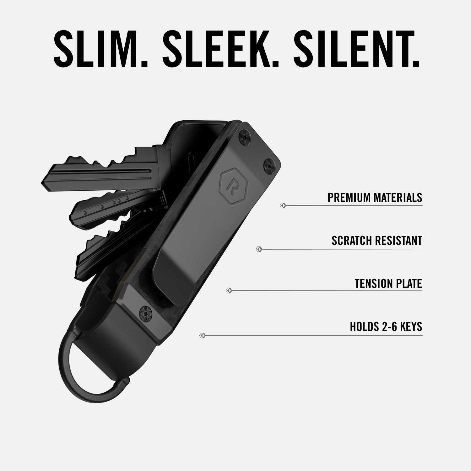 Ridge KeyCase - MatteBlackEverything